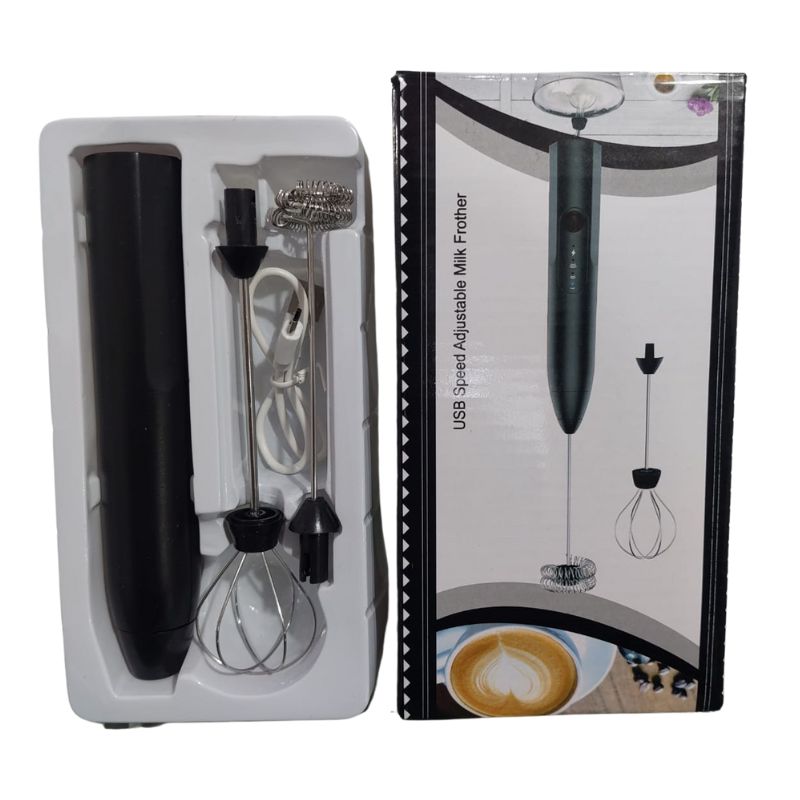 Rechargeable Electric Coffee Frother & Handheld Egg Beater – High-Speed USB Mixer