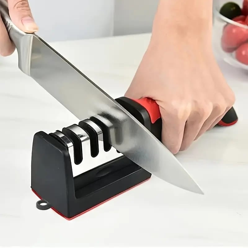 3-Stage Kitchen Knife Sharpener | Multifunctional Diamond Sharpening Tool