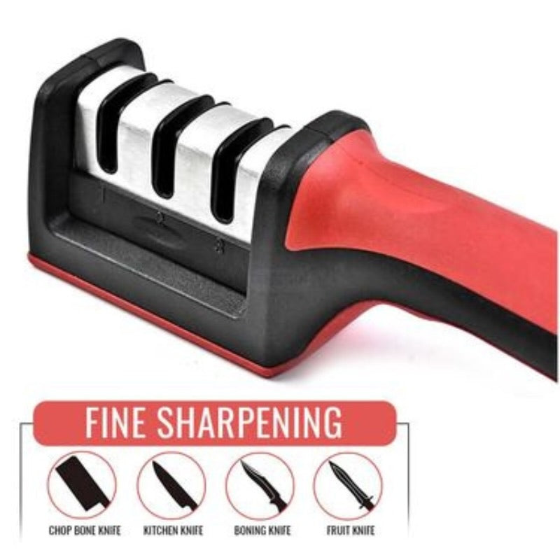 3-Stage Kitchen Knife Sharpener | Multifunctional Diamond Sharpening Tool
