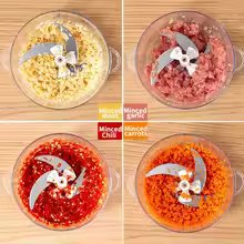 Manual Hand Push Food Chopper | Multifunction Vegetable, Meat & Mixer Grinder 1.5L