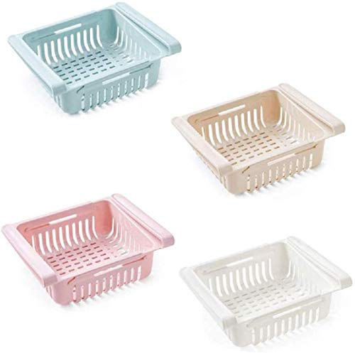 Expandable Fridge Basket for Multipurpose Storage - Random color