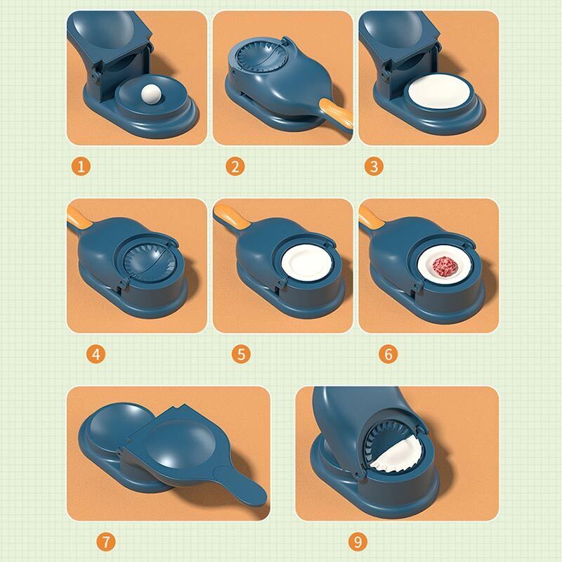 2-in-1 Dumpling & Samosa Maker – Easy Dough Press Kitchen Tool - Random color