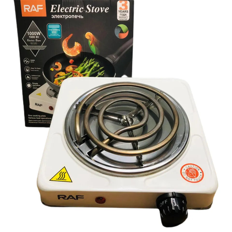 Raf 1000W Electric Hot Plate | Portable Single Burner Stove