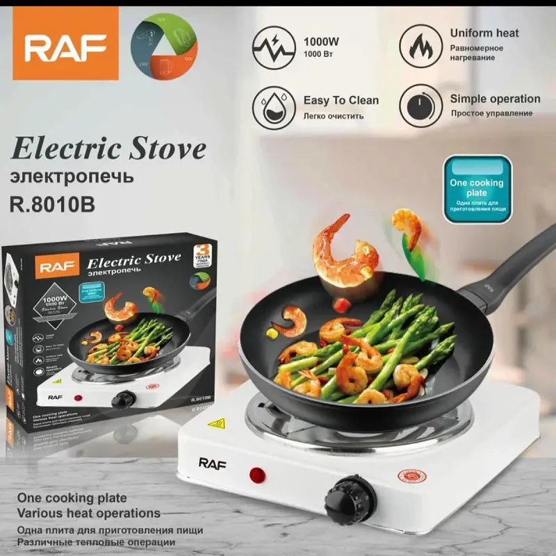 Raf 1000W Electric Hot Plate | Portable Single Burner Stove