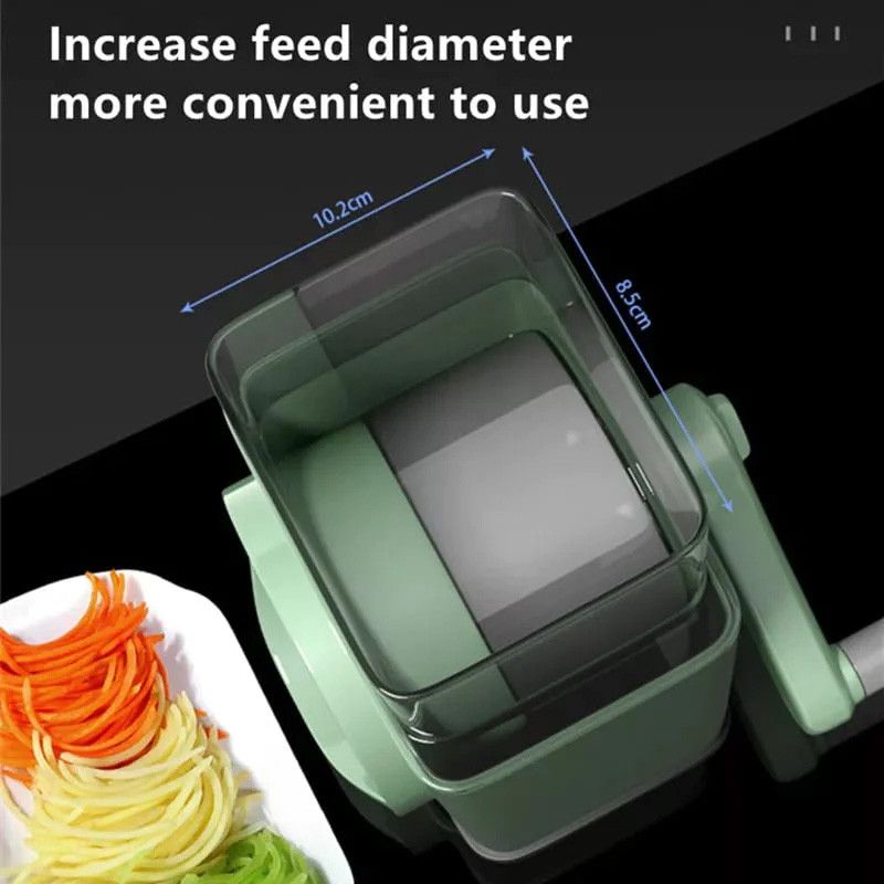 3-in-1 Manual Vegetable Slicer & Cheese Grater | Multifunctional Rotary Chopper & Peeler