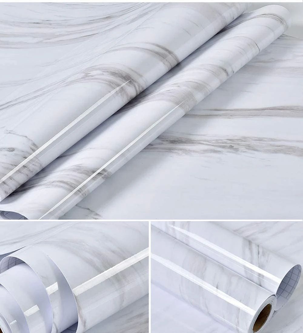 60 X 200 cm Self Adhesive Marble sheet | Water Proof and Heat Resistant