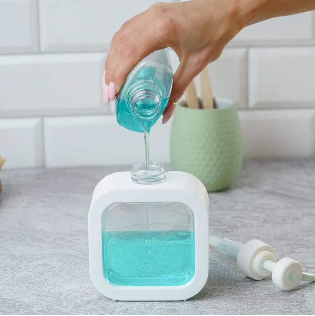 Refillable Soap Dispenser Pump Bottle 500ml for Kitchen & Bathroom