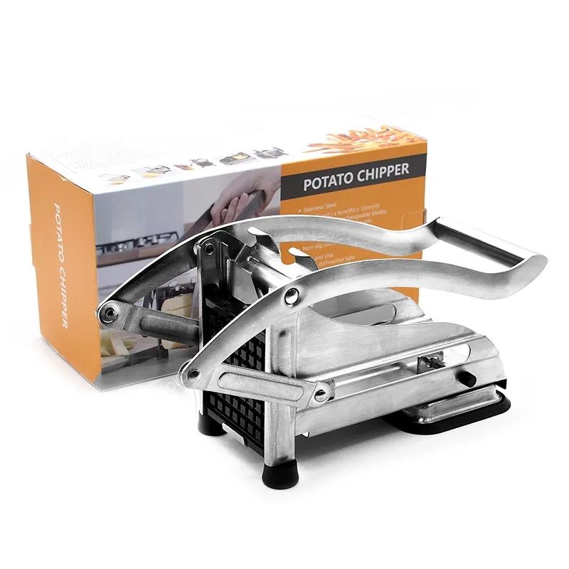 Stainless Steel Potato Cutter | French Fry & Vegetable Slicer Chipper