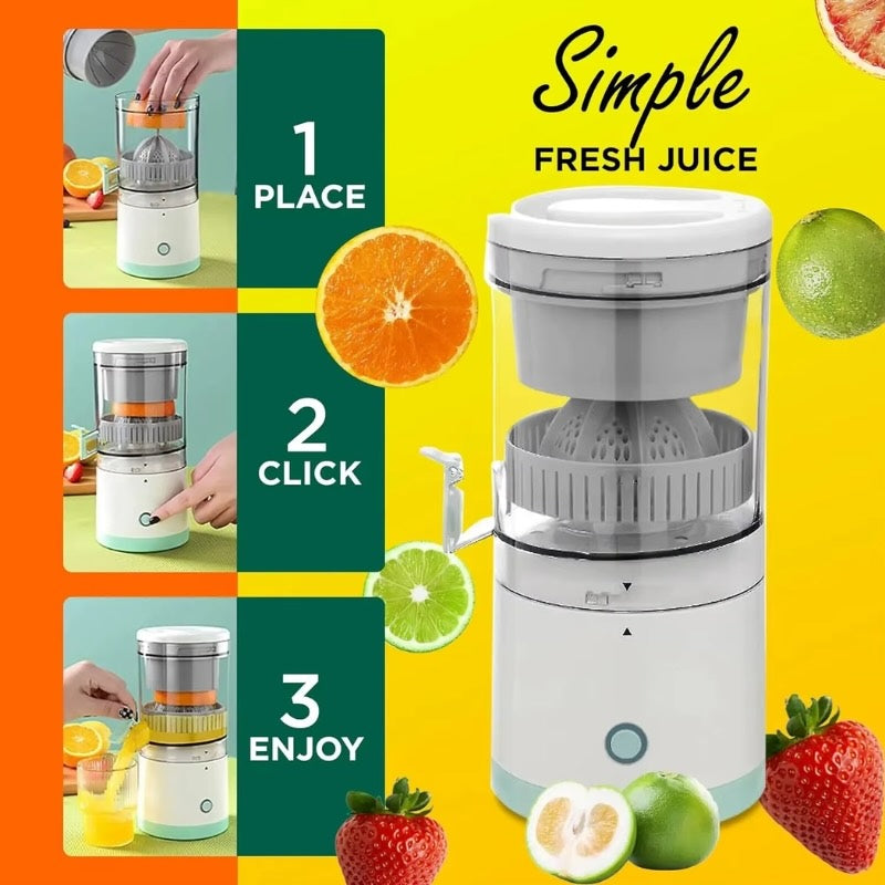USB Rechargeable Citrus Juicer | Electric Orange & Lemon Squeezer