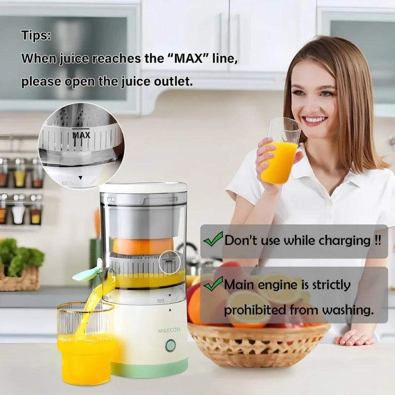 USB Rechargeable Citrus Juicer | Electric Orange & Lemon Squeezer