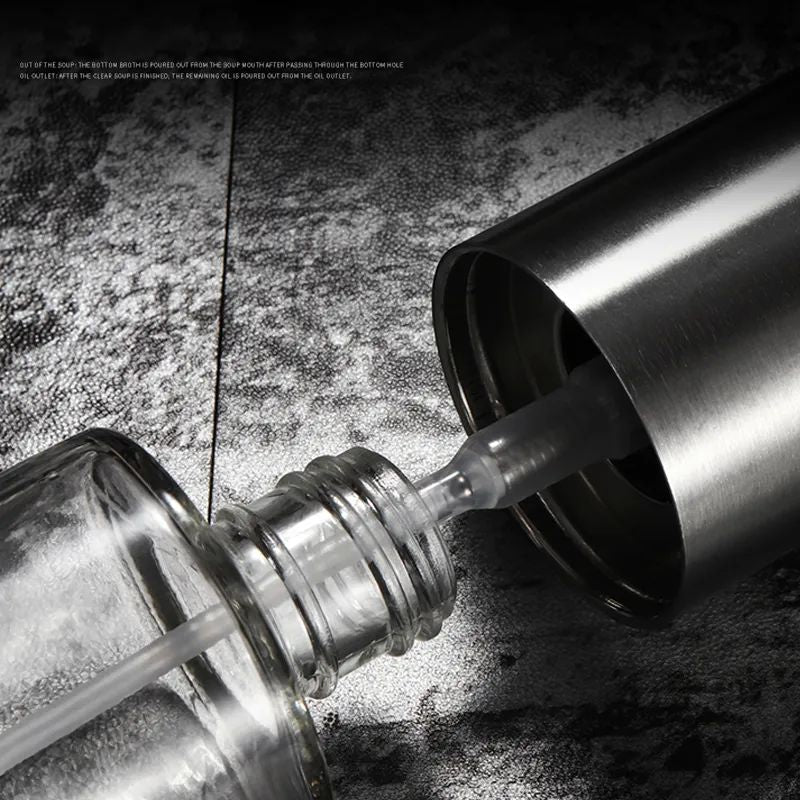Leak-Proof Olive Oil Sprayer Bottle | Pump Dispenser for Cooking, BBQ & Grilling