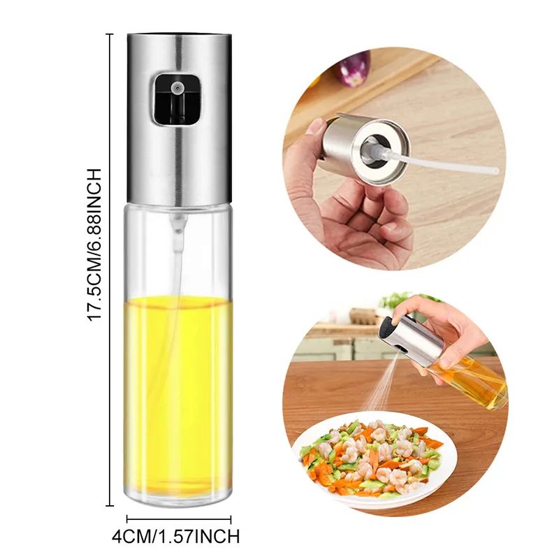 Leak-Proof Olive Oil Sprayer Bottle | Pump Dispenser for Cooking, BBQ & Grilling