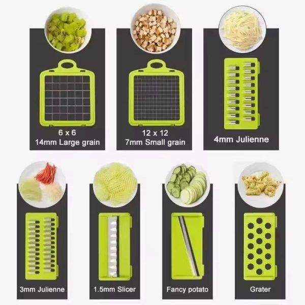 16-in-1 Mandoline Slicer & Vegetable Chopper – Multifunctional Food Cutter