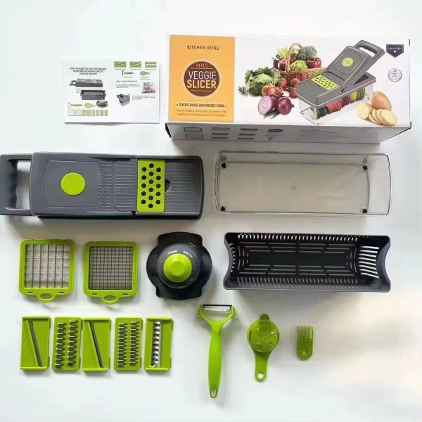 16-in-1 Mandoline Slicer & Vegetable Chopper – Multifunctional Food Cutter