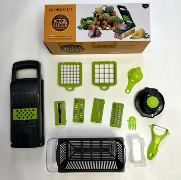 16-in-1 Mandoline Slicer & Vegetable Chopper – Multifunctional Food Cutter