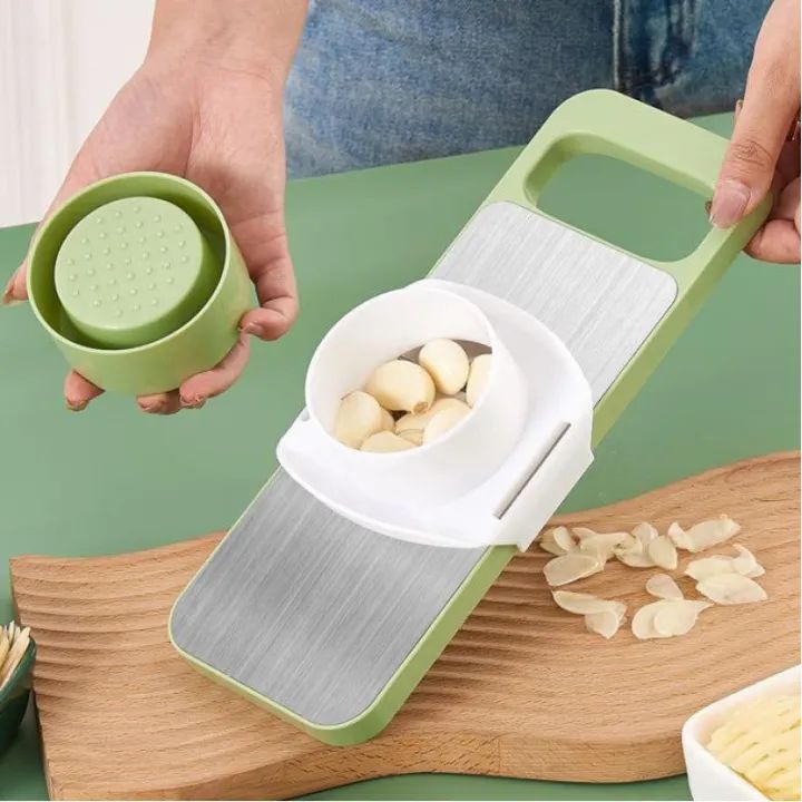 5-in-1 Vegetable Cutter & Grater | Multifunctional Stainless Steel Kitchen Slicer | Random color