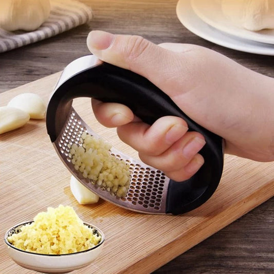 Stainless Steel Garlic Press & Ginger Crusher