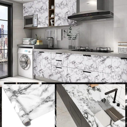 60 X 200 cm Self Adhesive Marble sheet | Water Proof and Heat Resistant