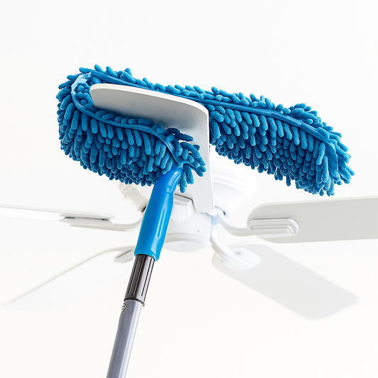 Telescopic Microfiber Duster with Flexible Head | Stainless Steel Handle for Fan & Ceiling Cleaning