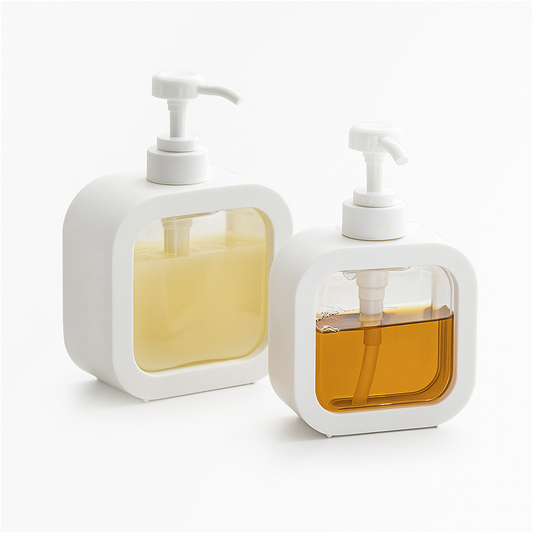 Refillable Soap Dispenser Pump Bottle 500ml for Kitchen & Bathroom