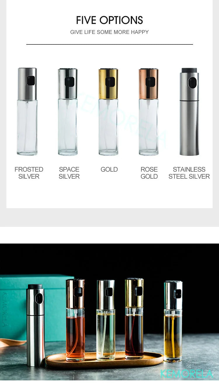 Leak-Proof Olive Oil Sprayer Bottle | Pump Dispenser for Cooking, BBQ & Grilling