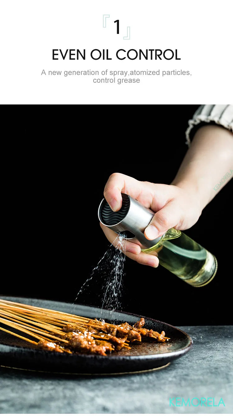 Leak-Proof Olive Oil Sprayer Bottle | Pump Dispenser for Cooking, BBQ & Grilling