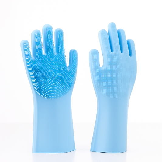 Silicone Washing Gloves | Waterproof, Heat-Resistant & Multi-Purpose Cleaning Gloves