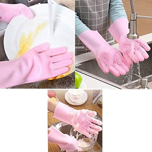 Silicone Washing Gloves | Waterproof, Heat-Resistant & Multi-Purpose Cleaning Gloves